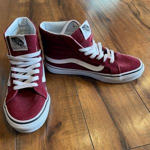 High top maroon vans